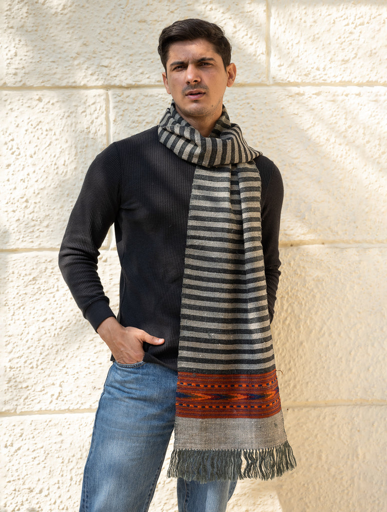 Light & Warm Himachal Muffler - Fog & Flint Trail