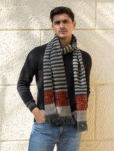 Load image into Gallery viewer, Light &amp; Warm Himachal Muffler - Fog &amp; Flint Trail