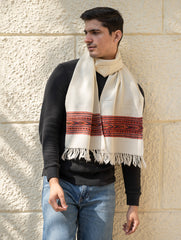 Light & Warm Himachal Muffler - Ivory Ridge
