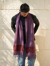 Load image into Gallery viewer, Light &amp; Warm Himachal Muffler - Mauve Ridge