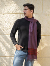 Load image into Gallery viewer, Light &amp; Warm Himachal Muffler - Mauve Ridge