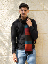 Load image into Gallery viewer, Light &amp; Warm Himachal Muffler - Striped Tones
