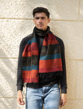 Light & Warm Himachal Muffler - Striped Tones