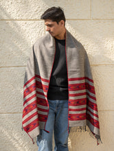 Load image into Gallery viewer, Light &amp; Warm Himachal Stole - Ashen Bands