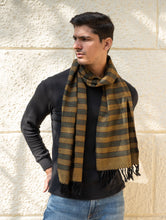 Load image into Gallery viewer, Light &amp; Warm Himachal Stole - Muted Stripes