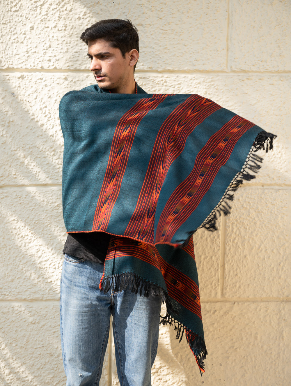 Load image into Gallery viewer, Light &amp; Warm Himachal Stole - Sea Moss
