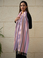 Load image into Gallery viewer, Light &amp; Warm Merino Wool Kinnauri Stole - Orchid Hues