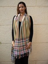 Load image into Gallery viewer, Light &amp; Warm Merino Wool Kinnauri Stole - Sage Veil