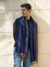 Load image into Gallery viewer, Light &amp; Warm Merino Wool Muffler - Night Shore