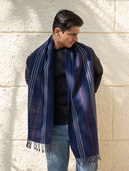 Light & Warm Merino Wool Muffler - Night Shore