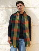 Load image into Gallery viewer, Light &amp; Warm Merino Wool Stole - Autumn Tones