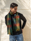 Light & Warm Merino Wool Stole - Autumn Tones