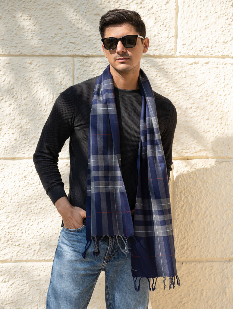 Light & Warm Merino Wool Stole - Inkstone