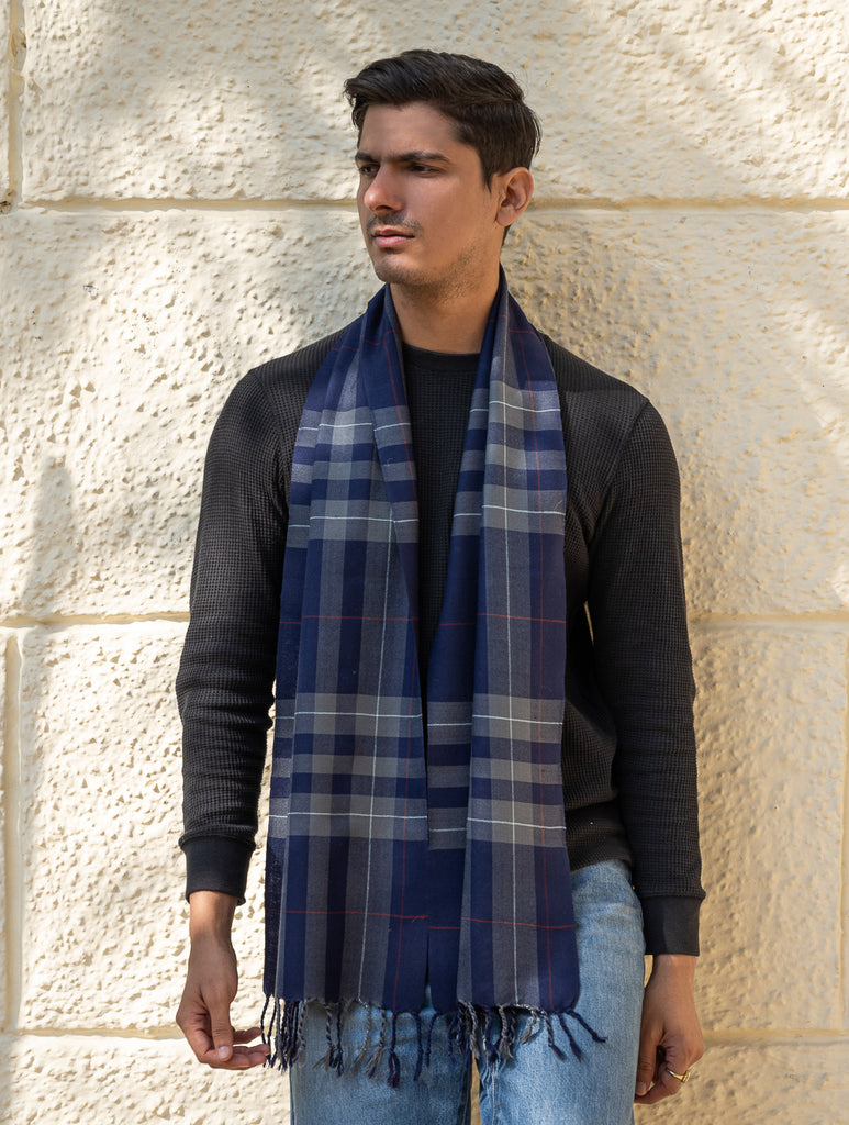 Light & Warm Merino Wool Stole - Inkstone