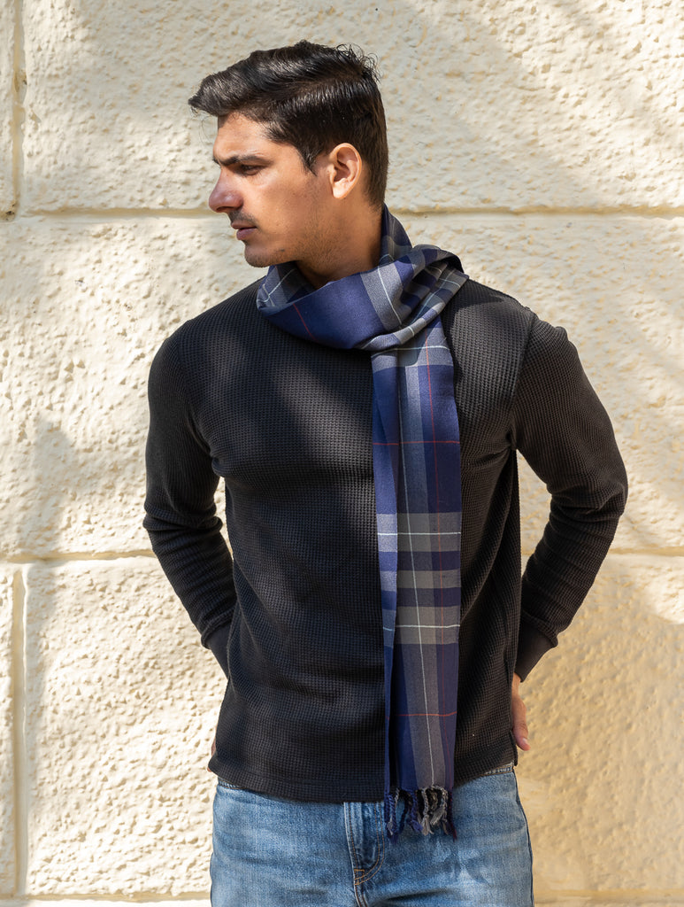 Light & Warm Merino Wool Stole - Inkstone