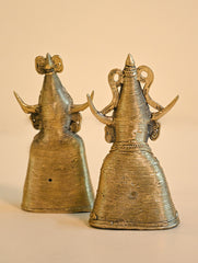 Exclusive Bastar & Dhokra Art Curio - Tribal Grace Duo (Set of 2) 