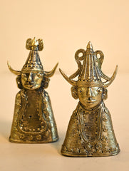 Exclusive Bastar & Dhokra Art Curio - Tribal Grace Duo (Set of 2) 