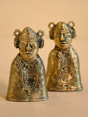 Exclusive Bastar & Dhokra Art Curio - Heritage Guardian Pair (Set of 2)
