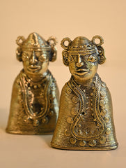 Exclusive Bastar & Dhokra Art Curio - Heritage Guardian Pair (Set of 2)