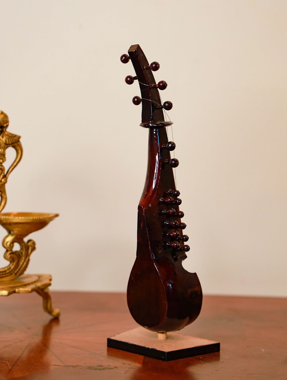 Load image into Gallery viewer, Miniature Wooden Musical Instrument - The Sarod