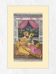 Miniature Art Painting - Begum & Nawab