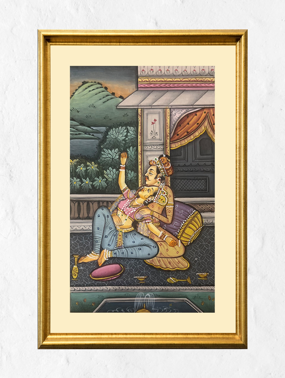 Load image into Gallery viewer, Miniature Art Painting - Nawab &amp; Begum