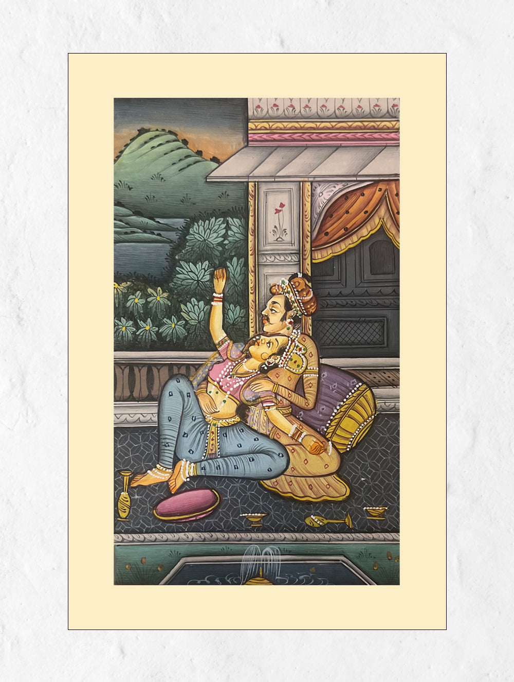 Load image into Gallery viewer, Miniature Art Painting - Nawab &amp; Begum