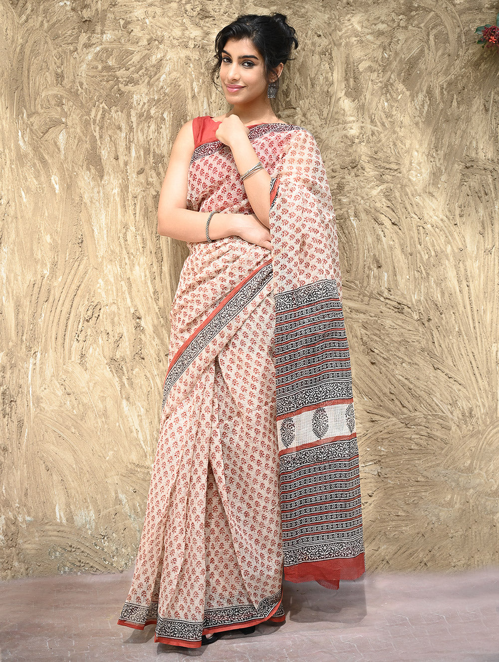 Bagru Hand Block printed Kota Doria