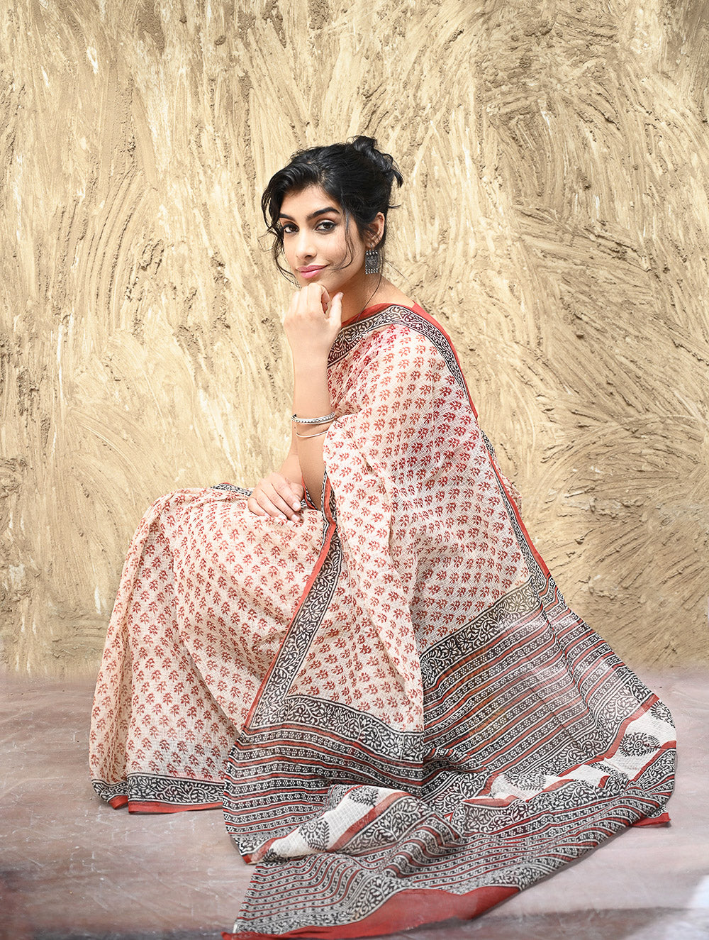 Bagru Hand Block printed Kota Doria