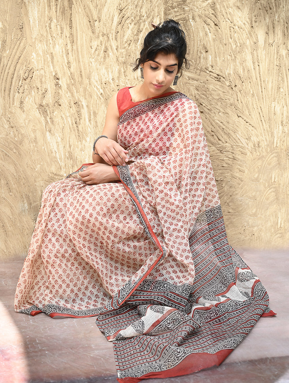 Bagru Hand Block printed Kota Doria