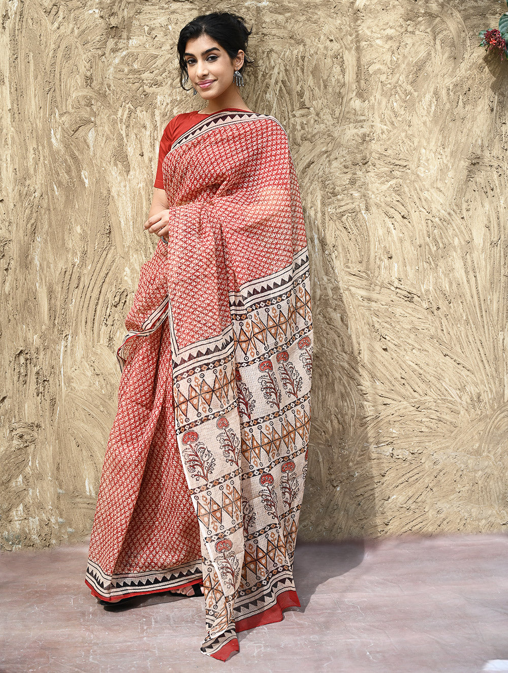 Bagru Hand Block printed Kota Doria