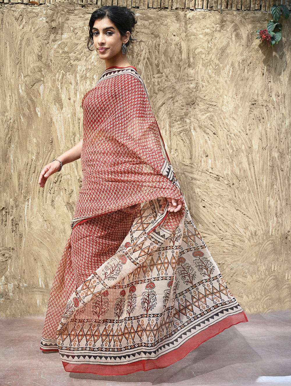 Bagru Hand Block printed Kota Doria