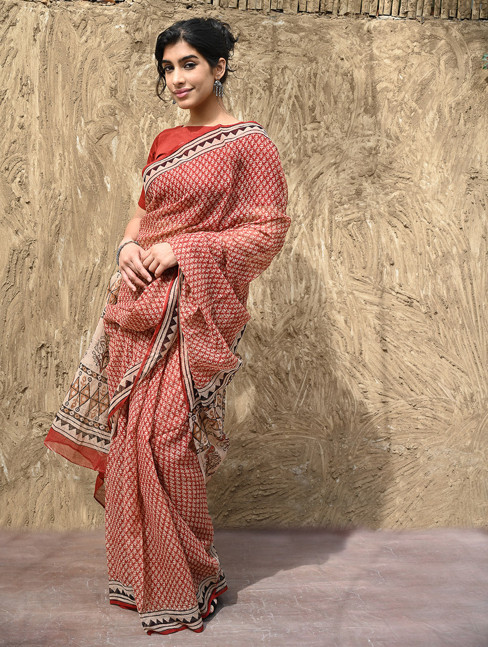 Bagru Hand Block printed Kota Doria