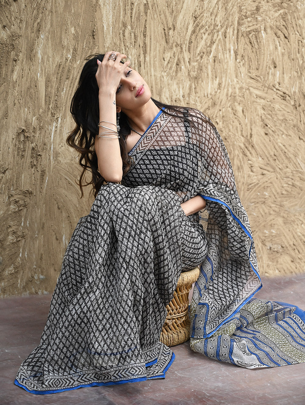 Bagru Hand Block printed Kota Doria
