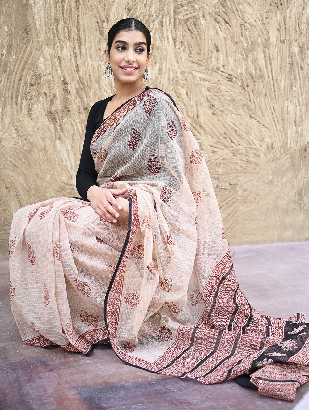 Bagru Hand Block printed Kota Doria