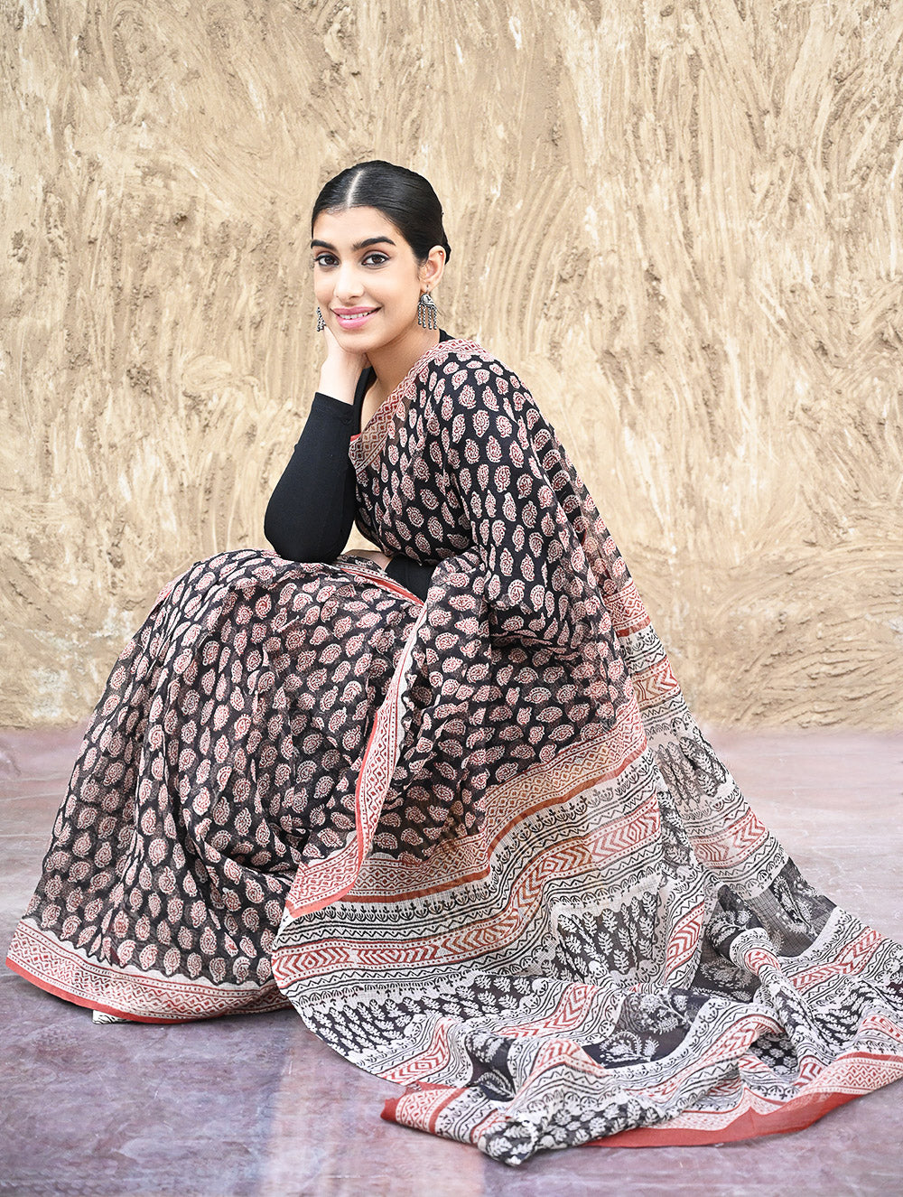 Bagru Hand Block printed Kota Doria