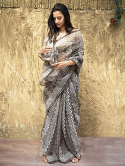 Dabu Hand Block printed Kota Doria