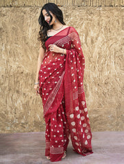 Dabu Hand Block printed Kota Doria