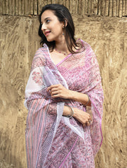 Sanganeri Hand Block printed Kota Doria