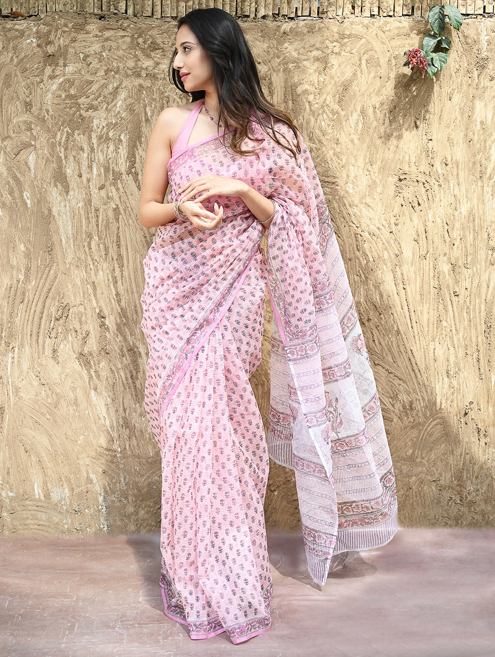 Sanganeri Hand Block printed Kota Doria