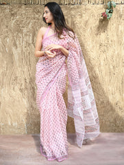 Sanganeri Hand Block printed Kota Doria