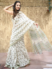 Sanganeri Hand Block printed Chanderi