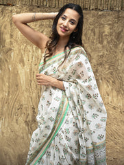 Sanganeri Hand Block printed Chanderi