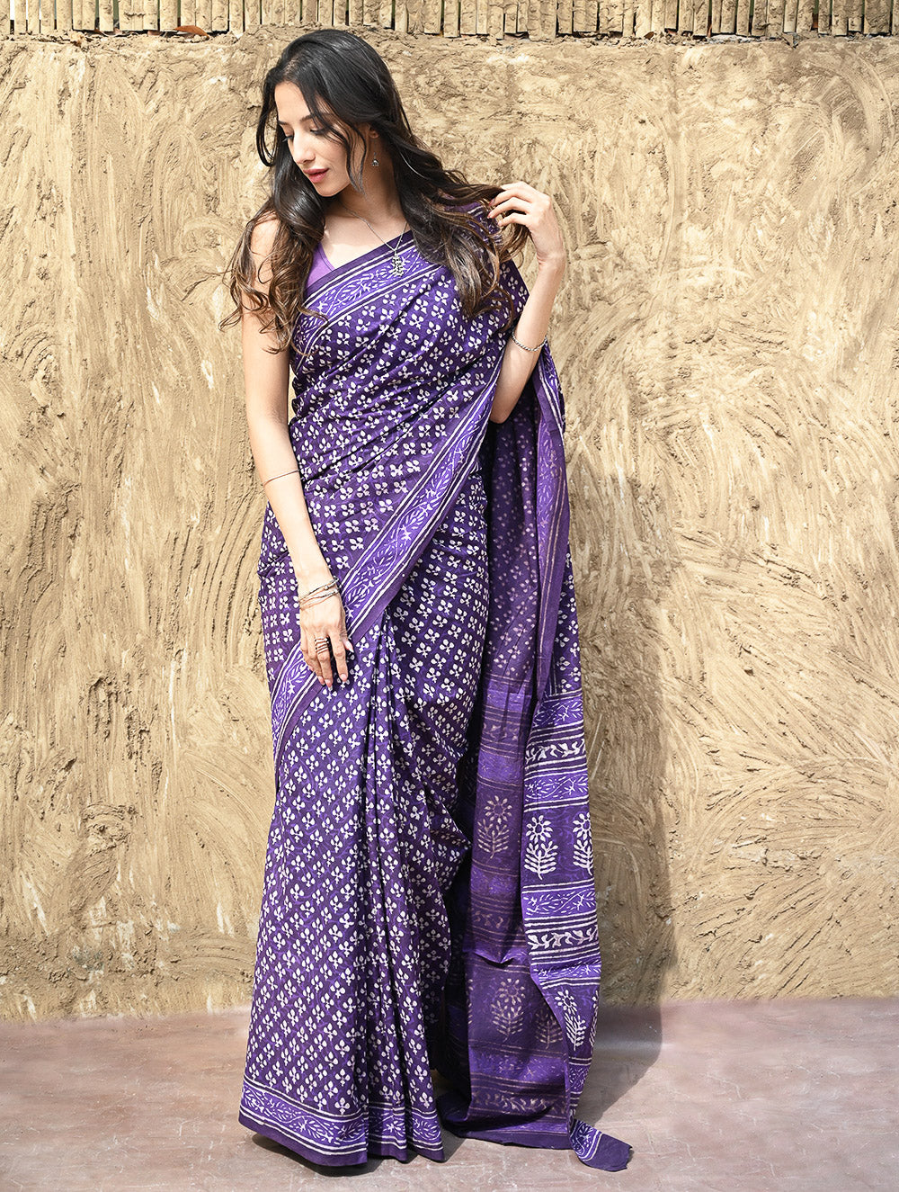 Dabu Hand Block printed Cotton