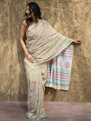Sanganeri Hand Block printed Cotton