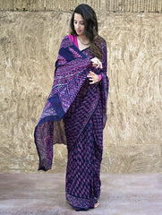 Dabu Hand Block printed Georgette