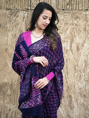 Dabu Hand Block printed Georgette