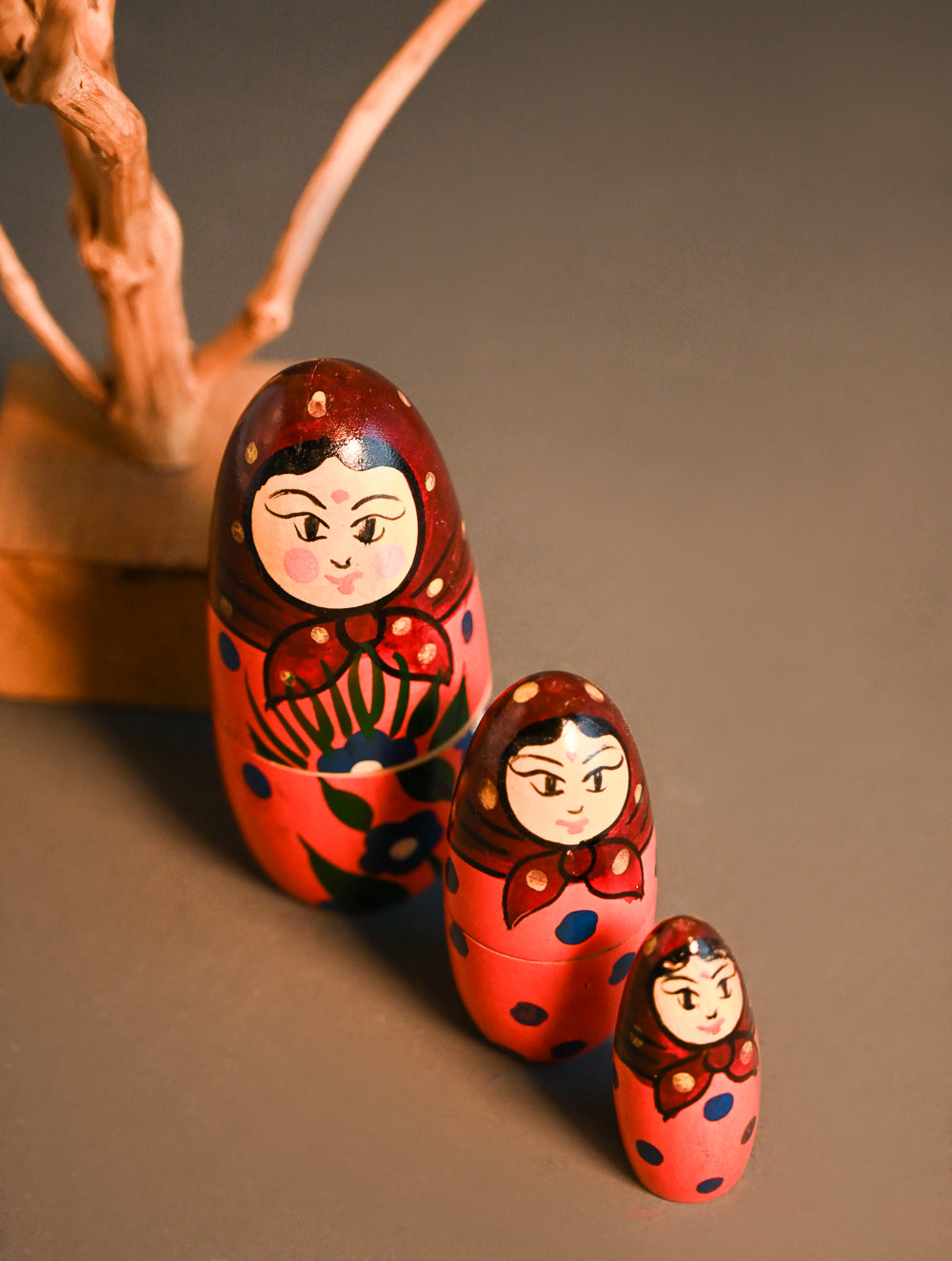 Channapatna Wooden Nesting Dolls- Doda Ajji