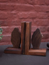 Load image into Gallery viewer, Nazakat. Exclusive, Fine Hand Engraved Wood Block Book Ends (Set of 2) - Gulshan