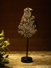 Nazakat. Exclusive, Fine Hand Engraved Wood Block Curio - Gulshan